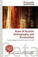 Rules of Russian Orthography and Punctuation