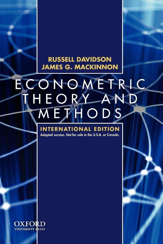 Econometric Theory and Methods