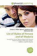 List of Dukes of Ferrara and of Modena