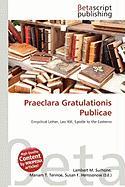 Praeclara Gratulationis Publicae