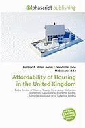Affordability of Housing in the United Kingdom
