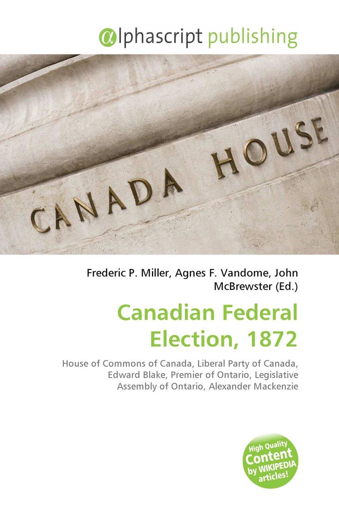 Canadian Federal Election 1872