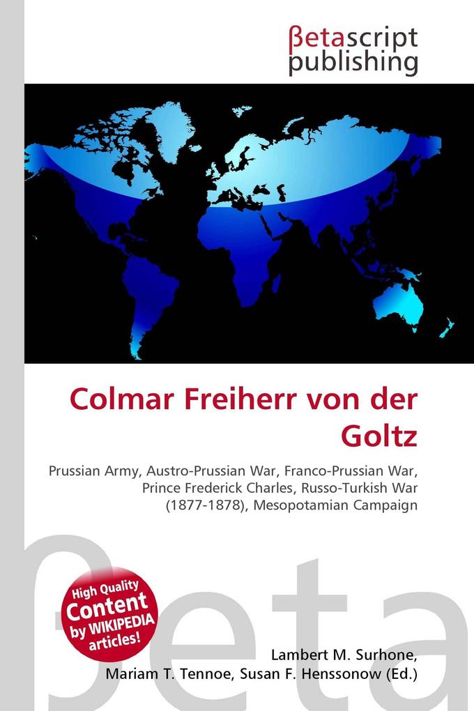 Colmar Freiherr von der Goltz