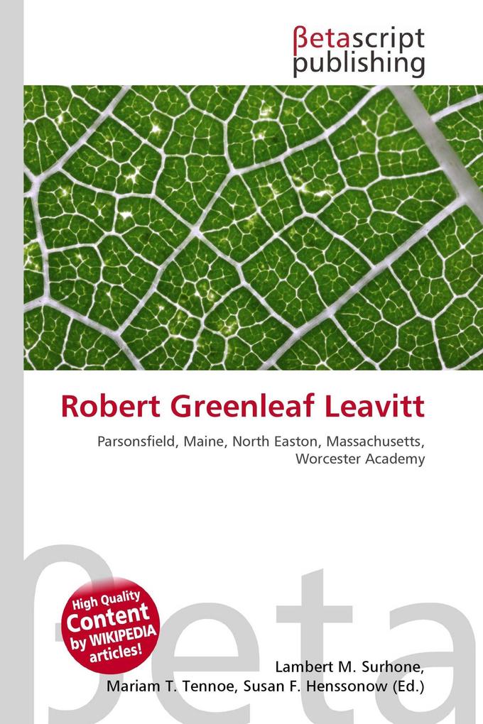 Robert Greenleaf Leavitt