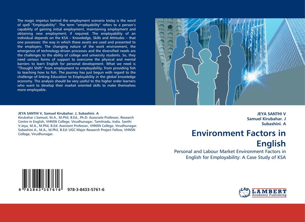 Environment Factors in English - A. Subashini/ Samuel Kirubahar. J/ Santhi V. Jeya