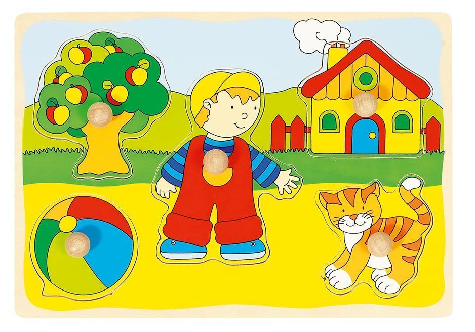 Image of Holzpuzzle Katze, Haus