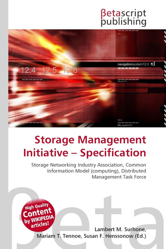 Storage Management Initiative - Specification