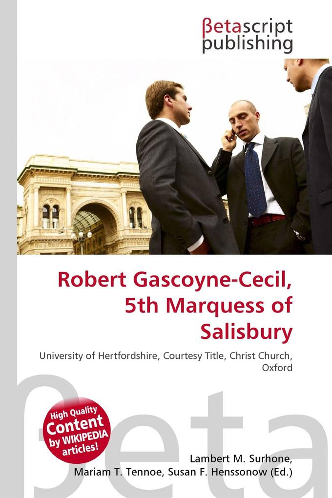 Robert Gascoyne-Cecil 5th Marquess of Salisbury