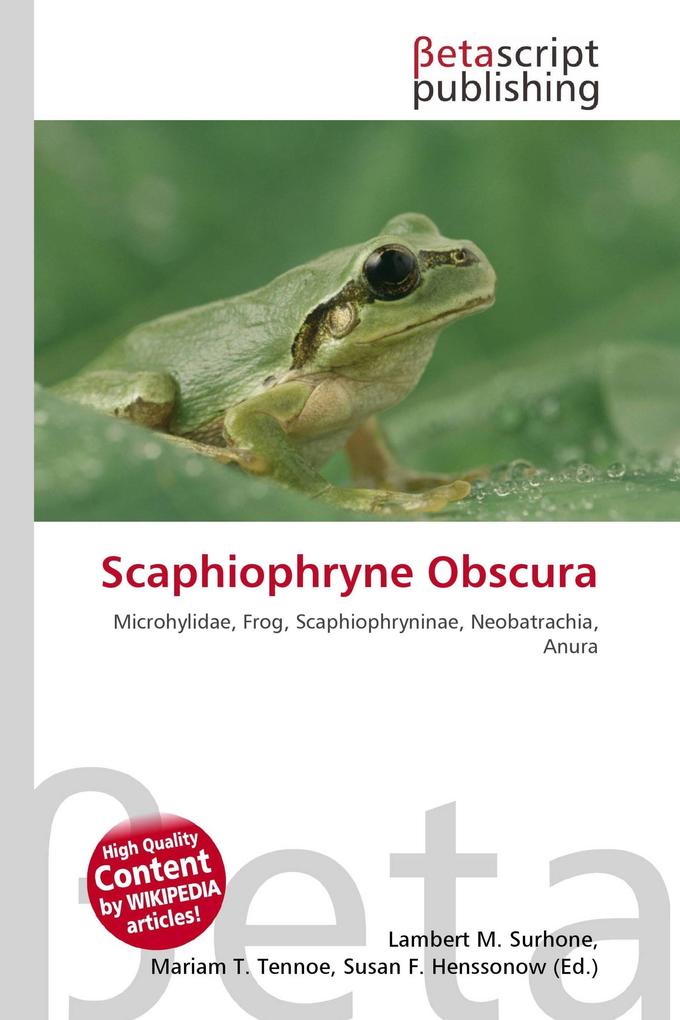 Scaphiophryne Obscura