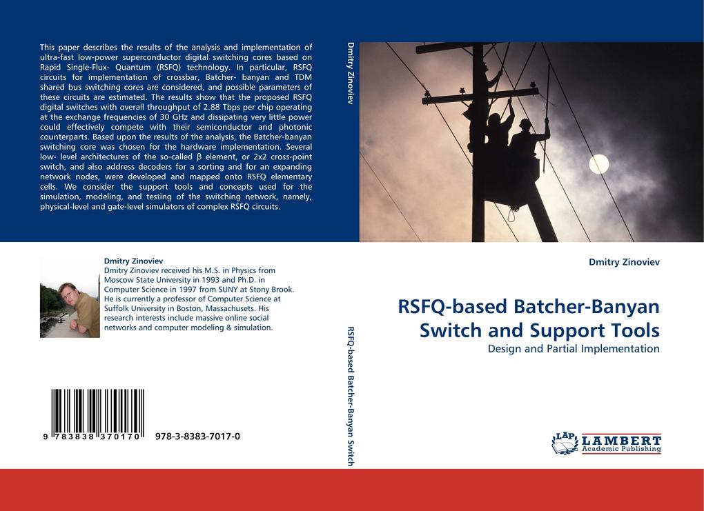 RSFQ-based Batcher-Banyan Switch and Support Tools