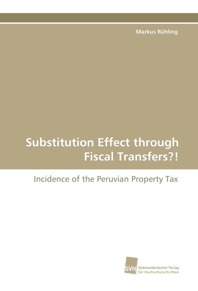 Substitution Effect through Fiscal Transfers?!