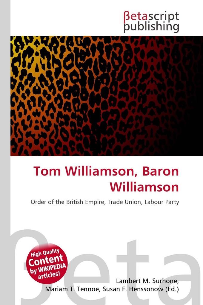 Tom Williamson Baron Williamson