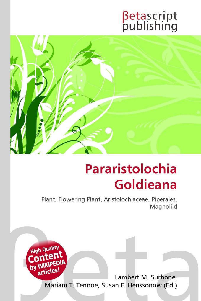 Pararistolochia Goldieana