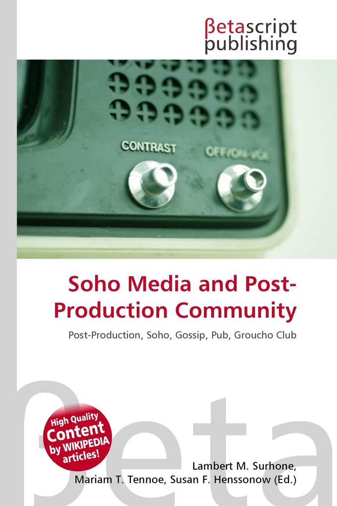 Soho Media and Post-Production Community