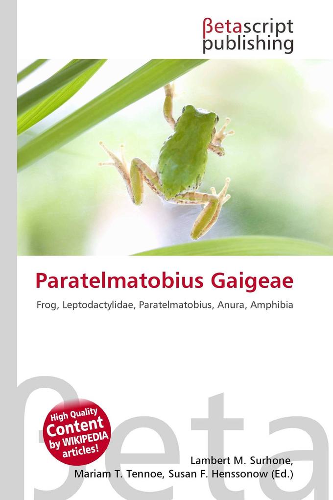 Paratelmatobius Gaigeae