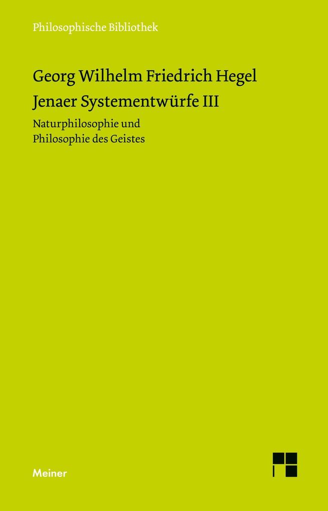 Jenaer Systementwürfe III