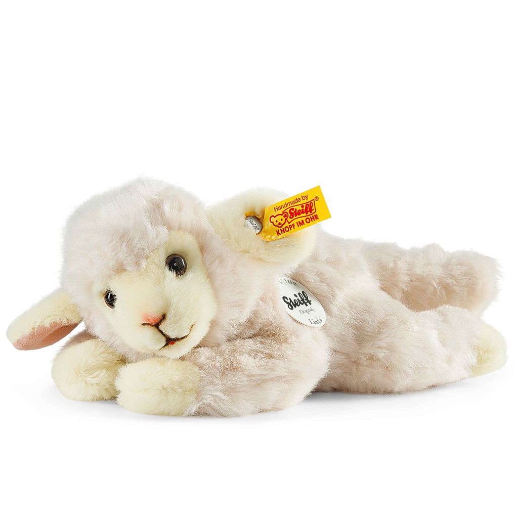 Image of Steiff - Linda Lamm 22 wollweiss liegend