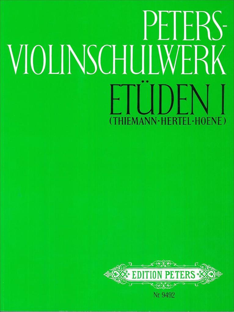 Peters-Violinschulwerk: Etüden Band 1