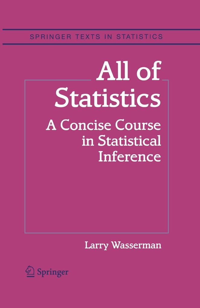Springer All Of Statistics
