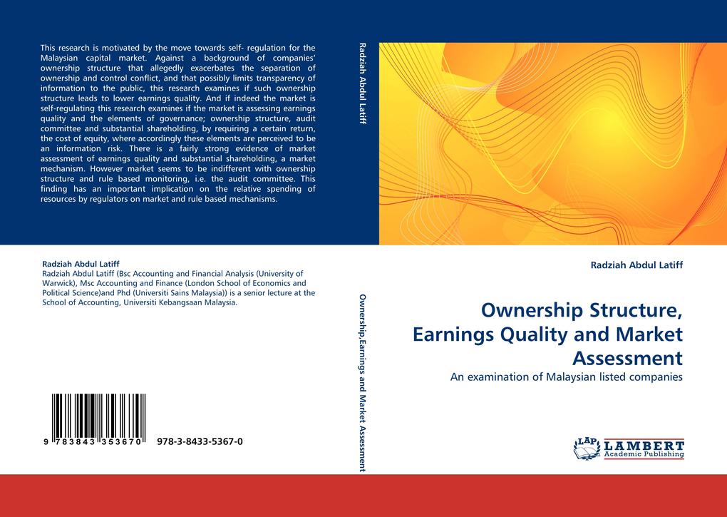 Ownership Structure Earnings Quality and Market Assessment