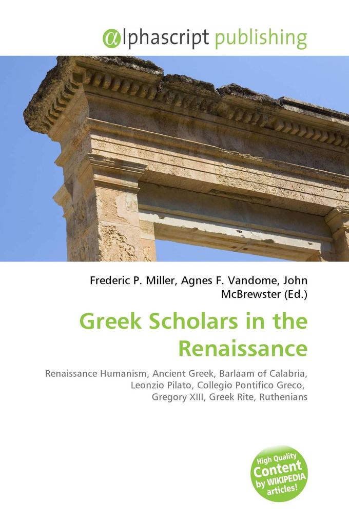 Greek Scholars in the Renaissance