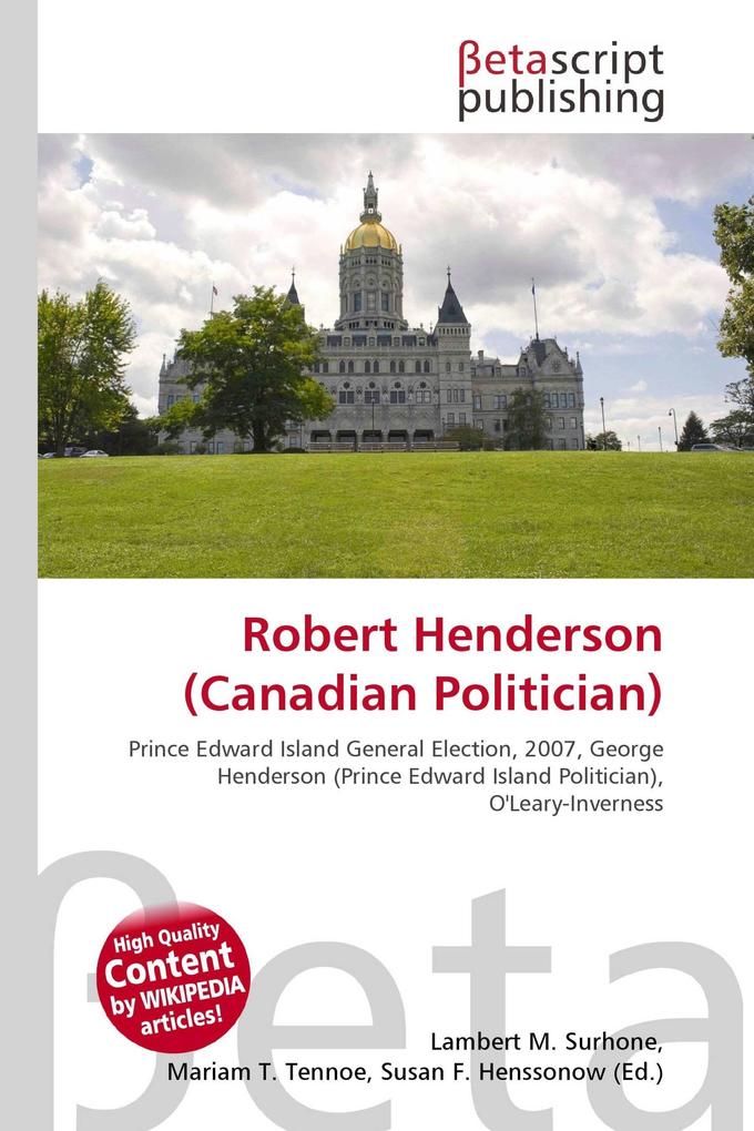 Robert Henderson (Canadian Politician)
