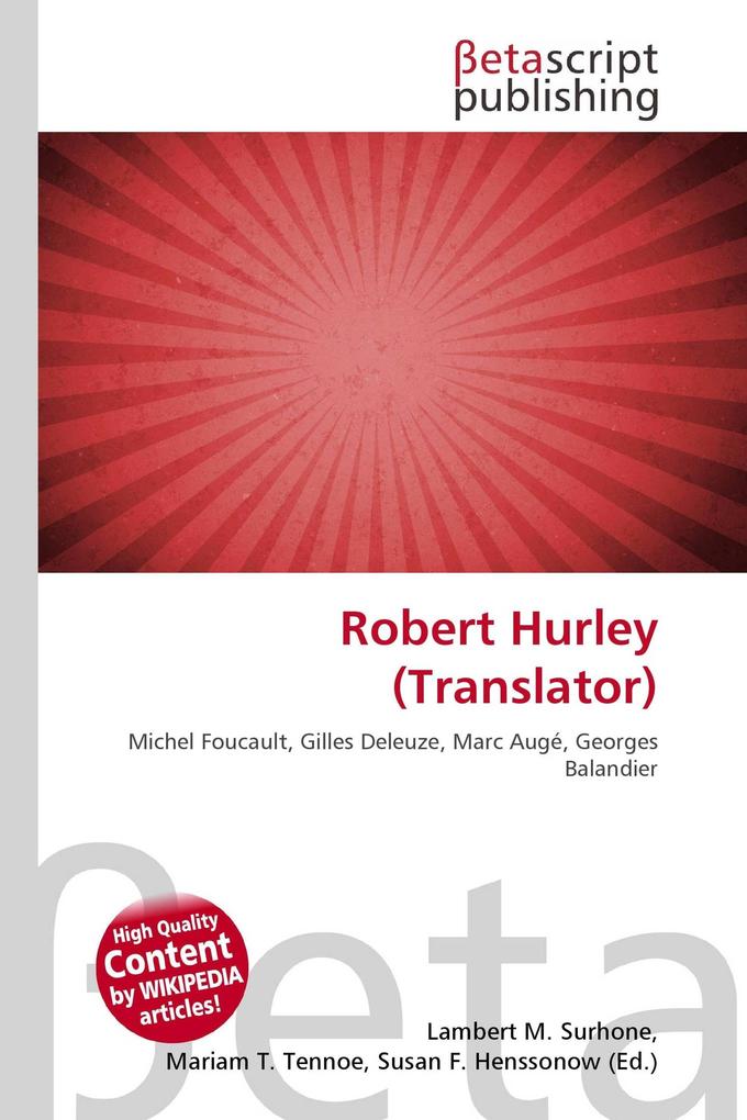 Robert Hurley (Translator)