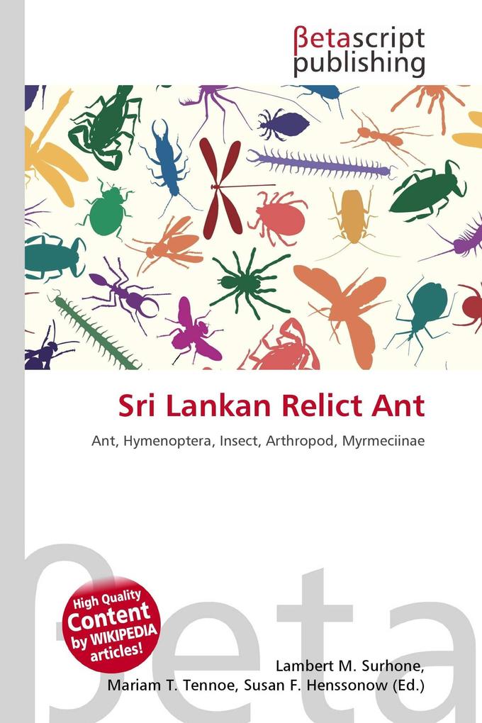 Sri Lankan Relict Ant