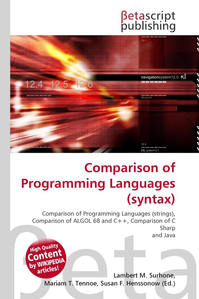Comparison of Programming Languages (syntax)
