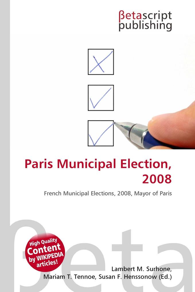Paris Municipal Election 2008