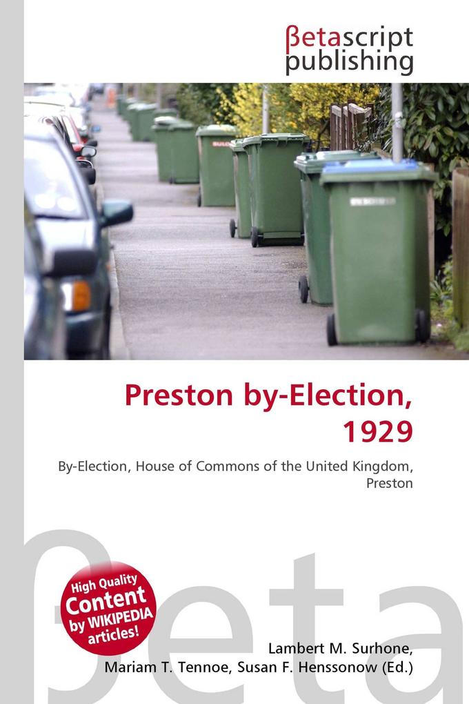 Preston by-Election 1929