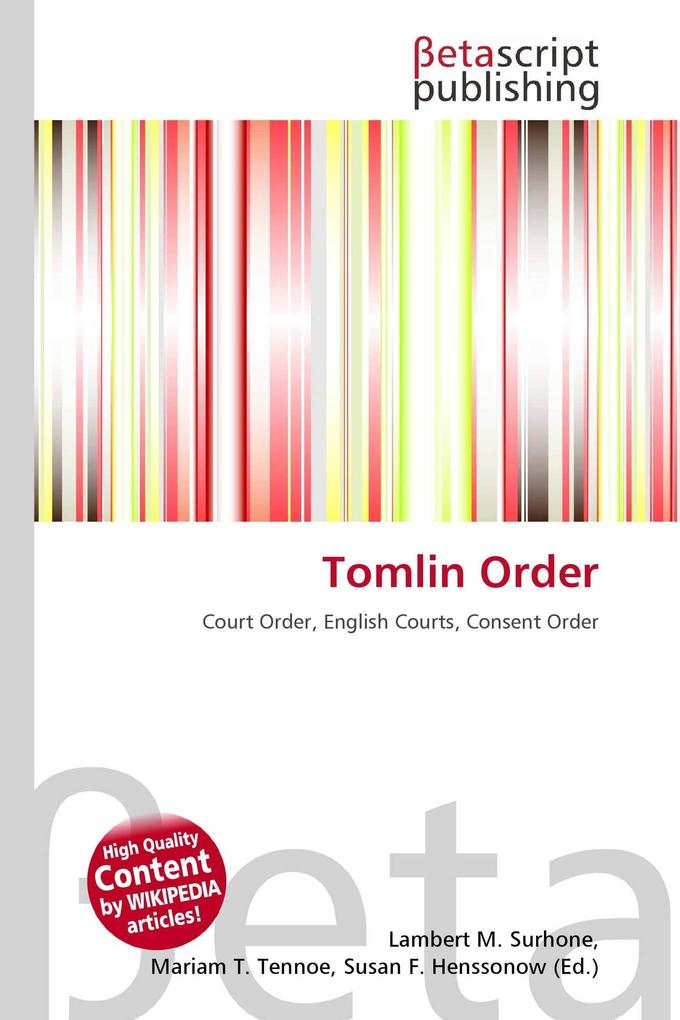 Tomlin Order