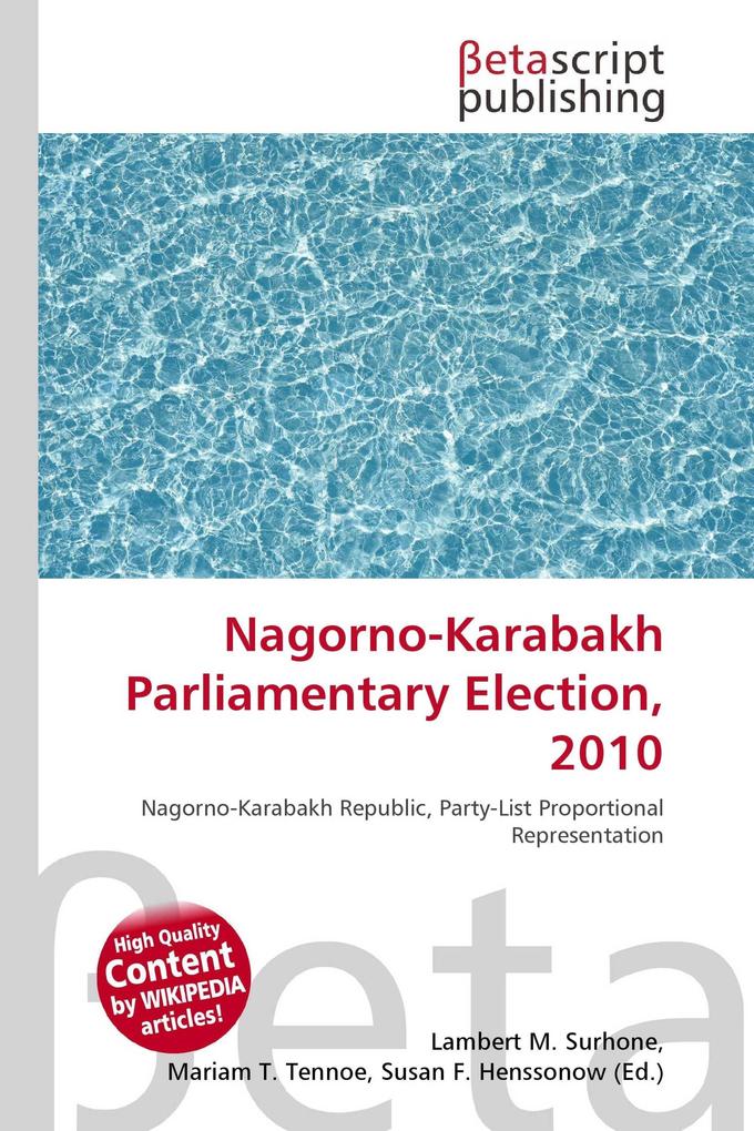 Nagorno-Karabakh Parliamentary Election 2010