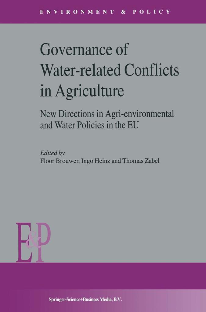 Governance of Water-Related Conflicts in Agriculture
