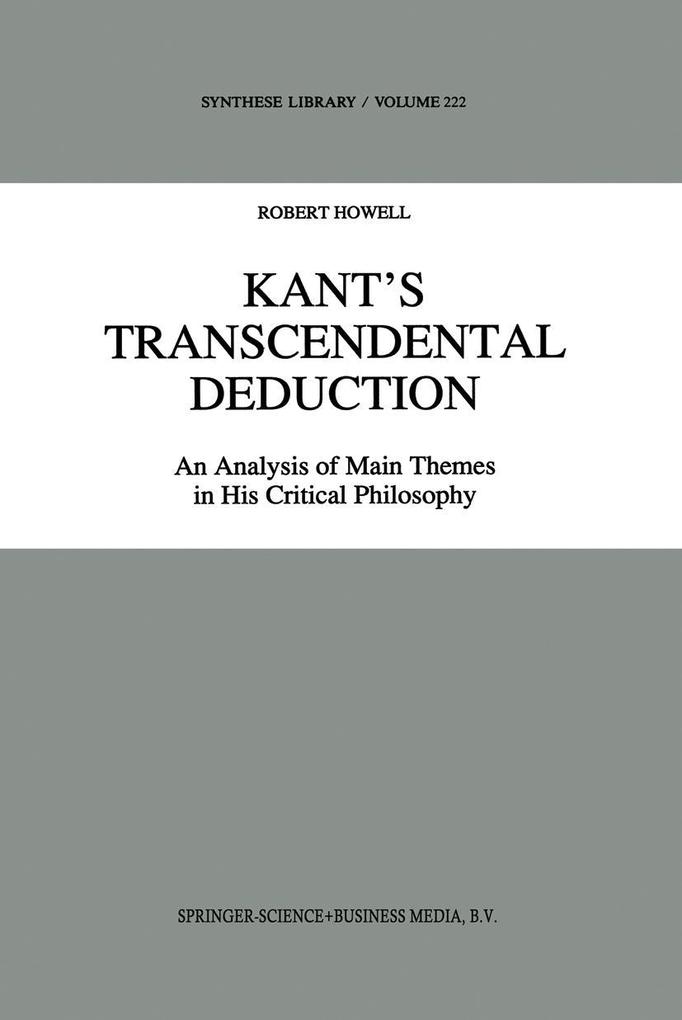 Kant's Transcendental Deduction