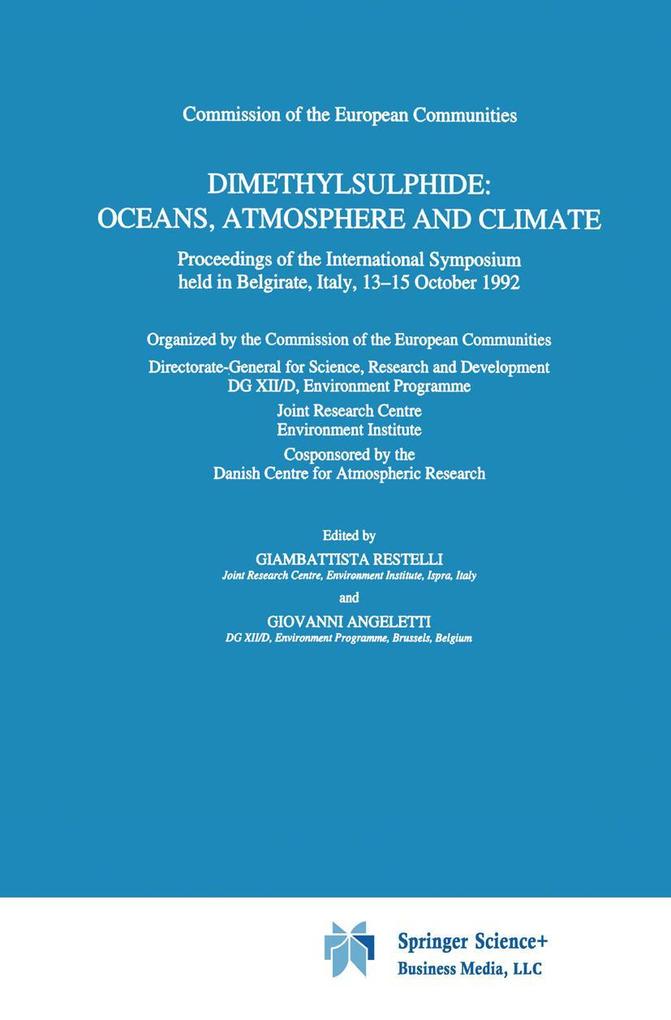 Dimethylsulphide: Oceans Atmosphere and Climate