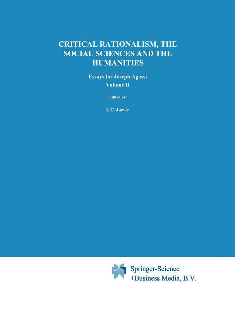 Critical Rationalism the Social Sciences and the Humanities