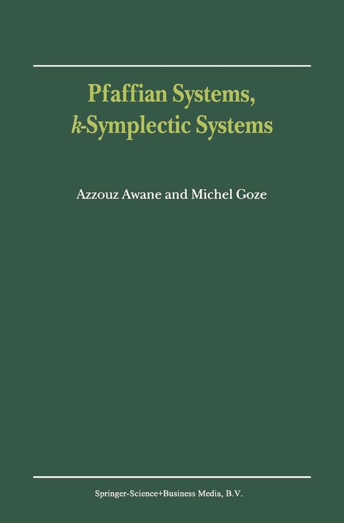 Pfaffian Systems k-Symplectic Systems