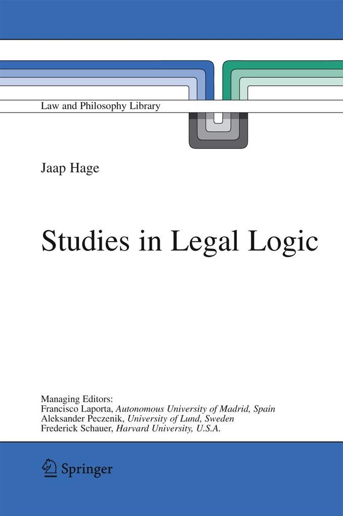 Studies in Legal Logic als Buch von Jaap Hage - Jaap Hage