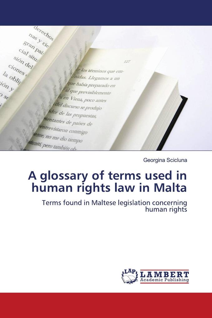 A glossary of terms used in human rights law in Malta