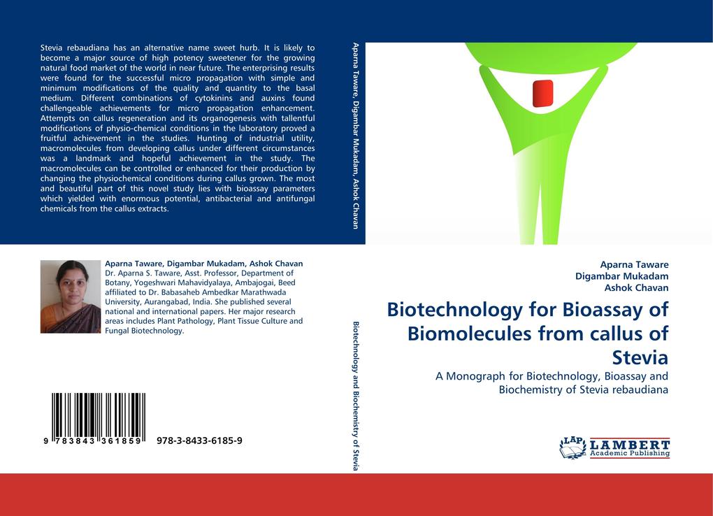 Biotechnology for Bioassay of Biomolecules from callus of Stevia