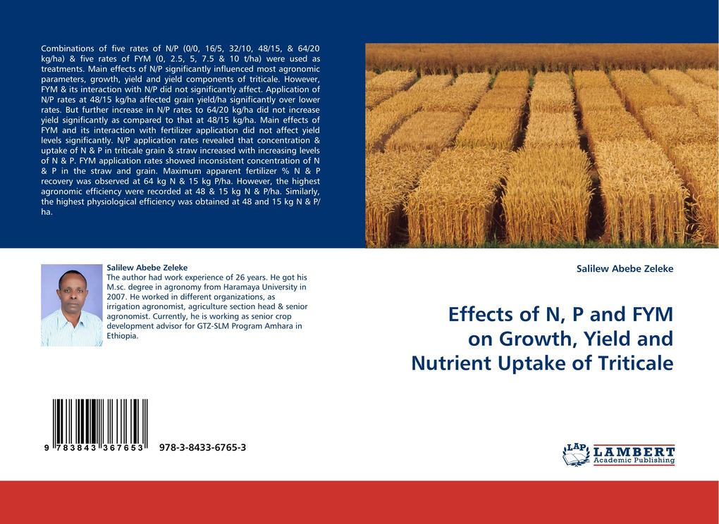 Effects of N P and FYM on Growth Yield and Nutrient Uptake of Triticale