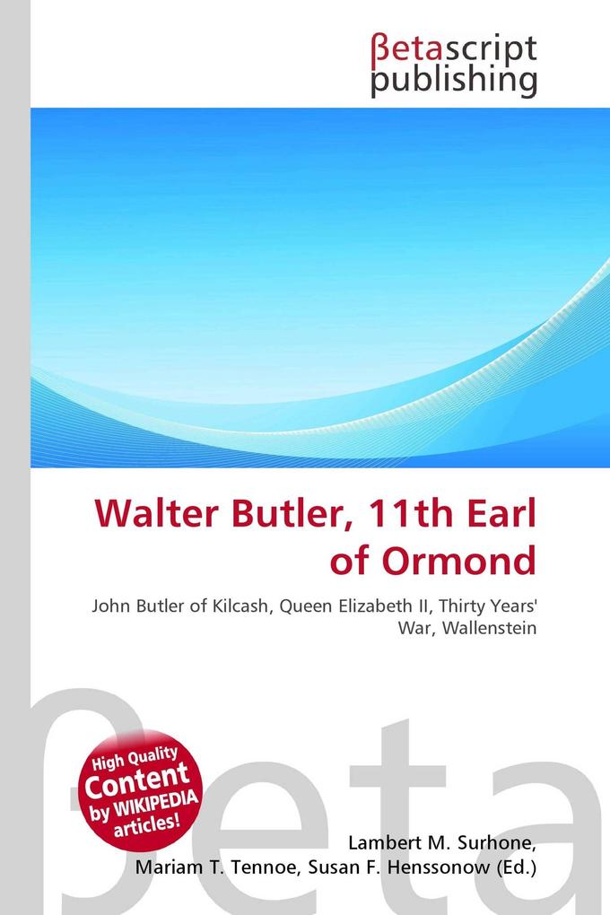 Walter Butler 11th Earl of Ormond
