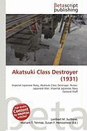 Akatsuki Class Destroyer (1931)