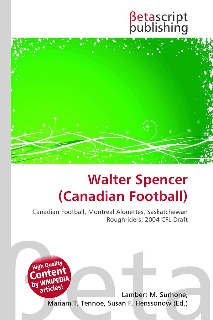 Walter Spencer (Canadian Football)