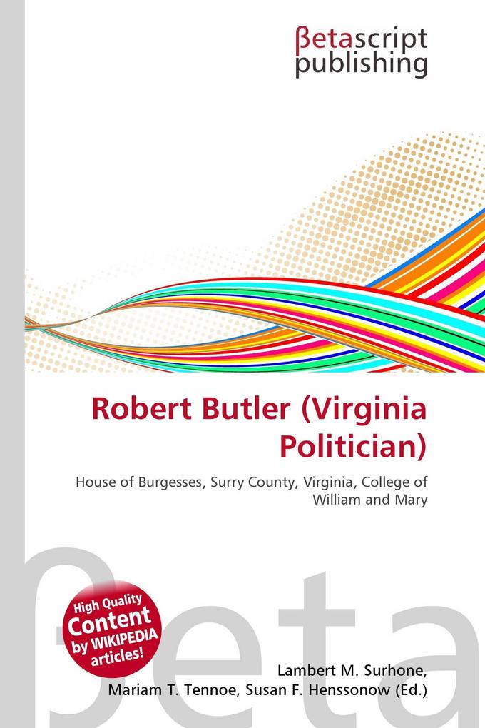 Robert Butler (Virginia Politician)
