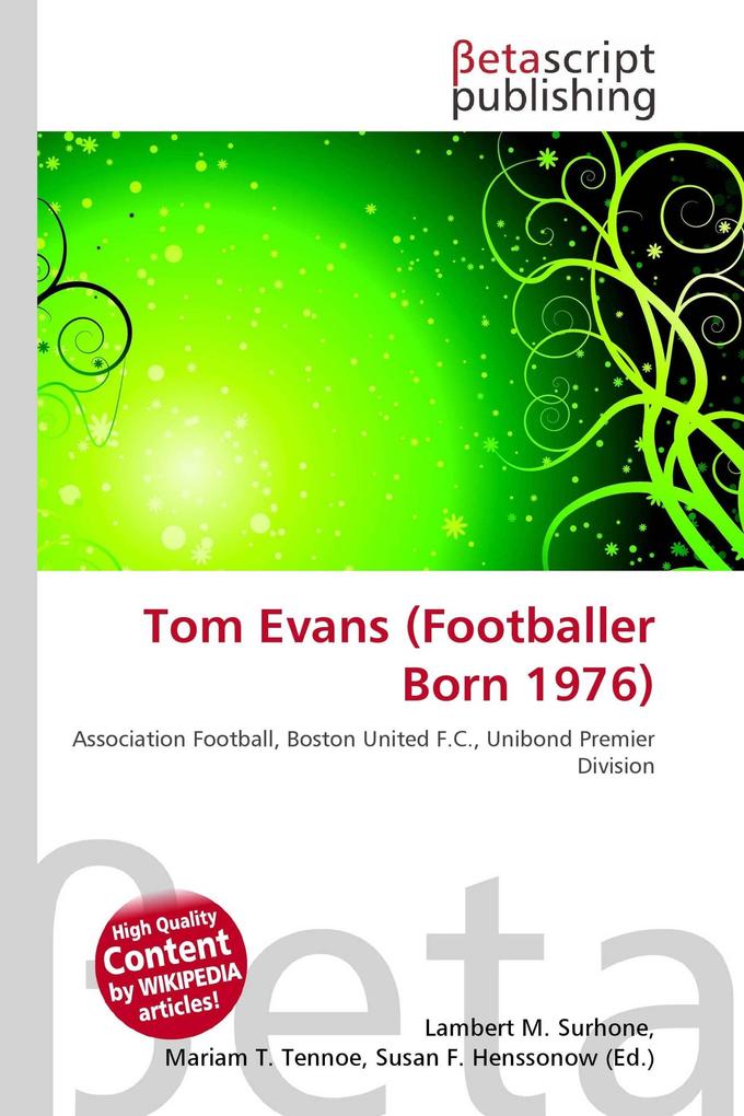 Tom Evans (Footballer Born 1976)