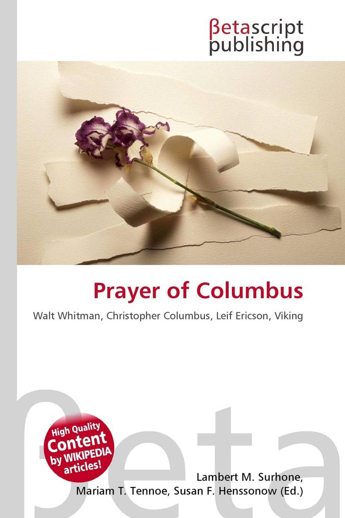 Prayer of Columbus