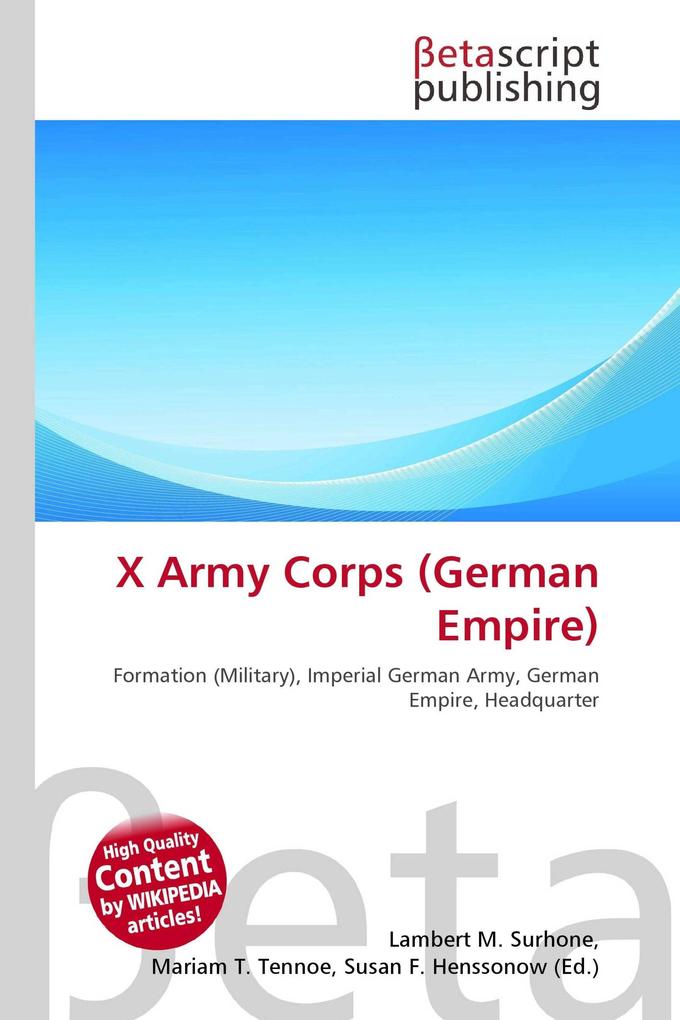 X Army Corps (German Empire)
