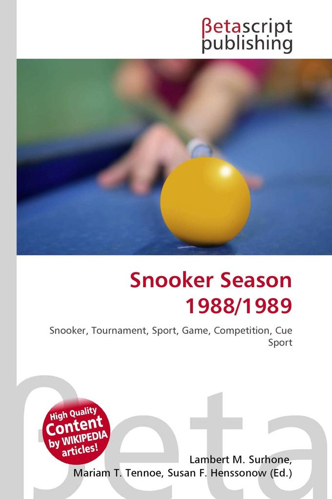 Snooker Season 1988/1989